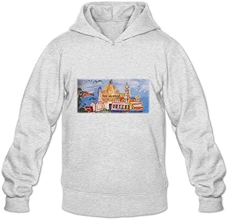 Reder Men's Raoul Dufy The casino of Nice Sweatshirt Hoodie XXL Light Grey
