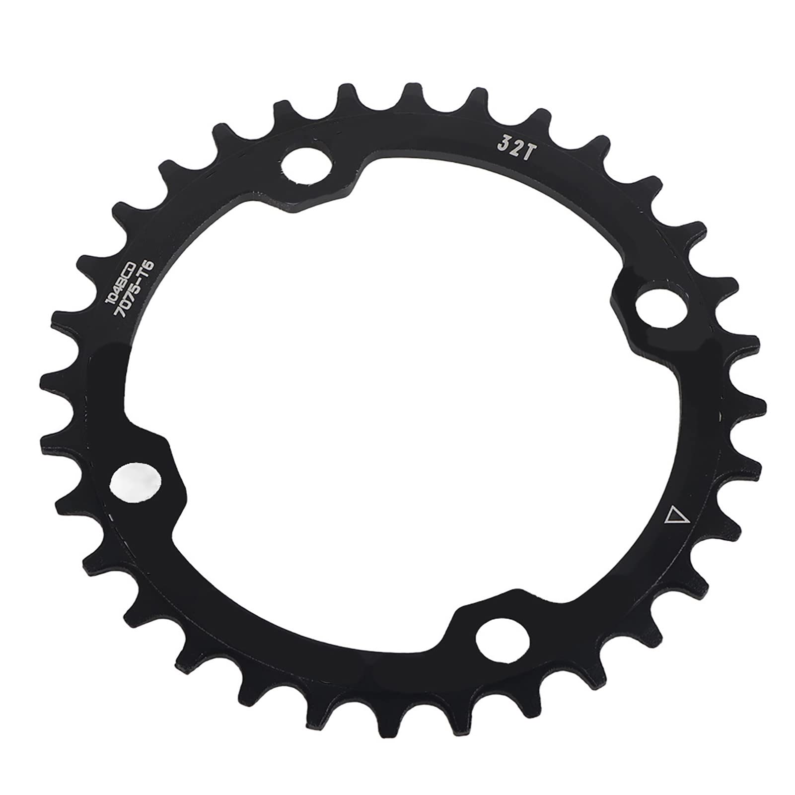 Tbest 32/34/36/38T Single Chainring Narrow Wide Chainring 104 BCD, BMX Road Mountain Bike ycle Single Speed Crank Chain Ring Repair Parts Black, Red(32T Black)