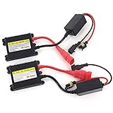 DEW 2PC Universal DC 12V 35W Slim Ballast HID Replacement Conversion Kit for Xenon Light Lamp High Intensity Discharge Light For H1 H3 H4 H7 H8 H9 H1 H11 H13 HB1 HB3 HB4 HB5