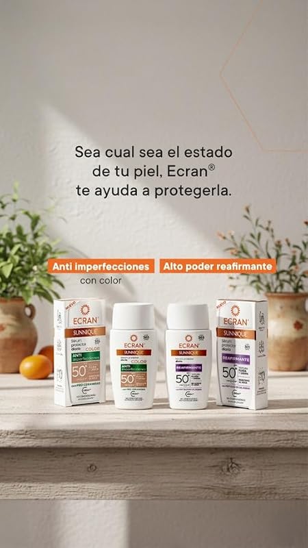 Sunnique - Fluido Facial Reafirmante con Colágeno FPS50+ - 40 ml