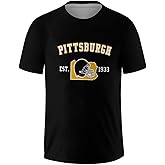 Men's Football Shirts Short Sleeve City Map Helmet T-Shirt Team Color Game Day Apparel Fans Gift S-2XL