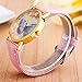Start Women's Butterfly Case Leather Band Wrist Watch Bracelet (Blue)