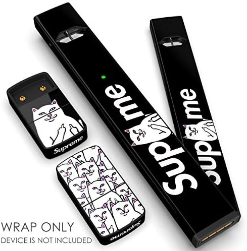 JUUL Skin - JUUL Wrap - JUUL Decal - JUUL Cover - JUUL Starter Kit Stickers - Pax JUUL Skin for Device Charger Pods - Original JUUL Vape Pen Accessories Skin (Sup + RIP)