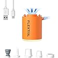 FLEXTAILGEAR Tiny Pump X 2024 - Portable Air Pump for Inflatables with Camping Light, 1.6oz 4kPa Air Mattress Pump, Rechargeable Air Pump for Pool Floats Air Mattress Swimming Ring Vacuum Storage Bags