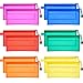 Bememo 12 Pcs Mesh Zipper Pouch Bags Pencil Pouch Zipper File Bags Waterproof Plastic Double Layer for Pen Cosmetics Office Supplies Travel Accessories 6 Colors