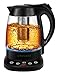 Chefman Digital Display Removable Tea Infuser Included, Cool Touch Handle, 360° Swivel Base, BPA Free, 1.7 Liter
