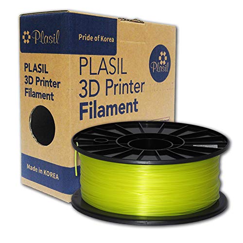Plasil Korea 3D Printer Filament Transparent Yellow ABS Material 1.75MM 1KG/2.2LB