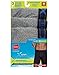 Hanes Ultimate Men's 3-Pack X-Temp Performance Boxer Briefs, Black, Large