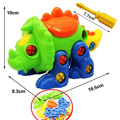 Disassembly Assembly Toys Kids Baby Early Learning Puzzle Educational Toys 1Pc Stegosaurus - Thumbnail 3