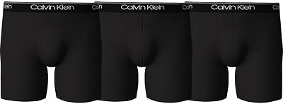 Homme Lot de 3 Boxer Briefs Stretch, Noir (Black), XL