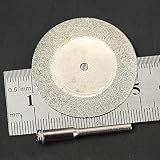 Dophee 10Pcs 40mm Diamond Cutting Discs with 2 Mandrels Rotary Tool view 6