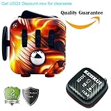 KCHKUI Cube Fidget Toy Cube Relieves Stress and Anxiety Attention Toy for Work, Class, Home