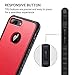 ULAK iPhone 8 Plus Case, iPhone 8 Plus Case Red, Slim Shockproof Flexible TPU Bumper Case Durable Anti-Slip Lightweight Front and Back Hard Protective Safe Grip Cover for iPhone 8 Plus 5.5 inch