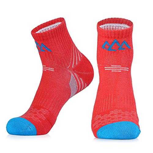 innotree 5 Pack Women's Cushioned Hiking Walking Running Socks, Quarter