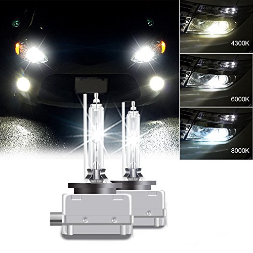 RCP D3S6 (A Pair) D3S 6000K Xenon HID Repcement Bulb Diamond White