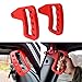 ICARS Red Front Aluminum Grab Handles for 2007-2018 JK JKU Jeep Wrangler Rubicon Sahara Sport Unlimited Accessories (Pair)