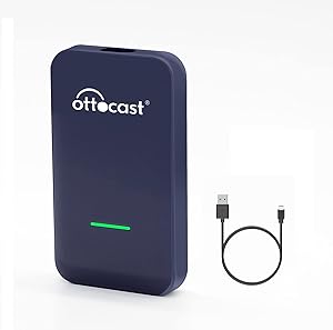 OTTOCAST Wireless Carplay Adapter U2-ONE for Cars with Factory Wired CarPlay (Model Year : 2016-2020) Convert Wired to Wireless CarPlay, Carplay Wireless Dongle Plug & Play With Tpye A to Type C Cable