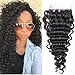 14 Inch Brazilian Deep Wave 4x4 Lace Closure Free Part Brazilian Virgin Remy Human Hair 100% Unprocessed Natural Color Soft Silky Hair Products for Black Color Soft Silky Hair Products for Black Women