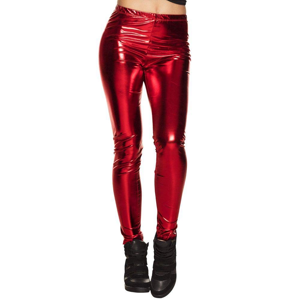 Boland Glance Leggings Pants (Size M Stretch), Metallic Red, 10117885