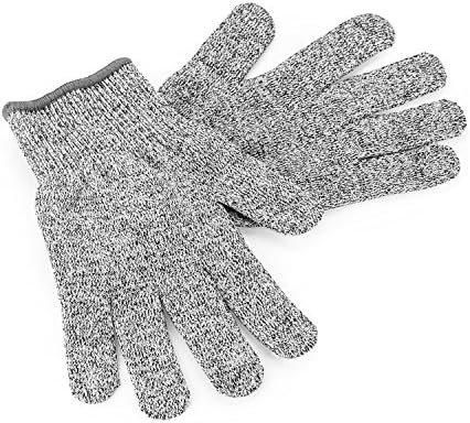 Cut Resistant Gloves - High Performance Level 5 Protection, Food Grade, Kitchen Work Safety Hand Protector (Small)