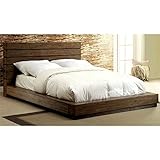 Furniture of America Benjy Queen Panel Bed in Rustic Natural