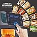 XL Air Fryer with Large Viewing Window, 12Qt Large Capacity, 6-Piece Set Programmable Air Oven with 12 Pre-set Settings, Electric Hot Air Deep Fryer with 6.3Qt Extra Large Capacity Fry Pan Inside - 1700W /110V