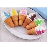 uhoMEY Soft Jumbo Ice cream Squishy Cellphone Kawaii Charms Straps Pendant Gifts