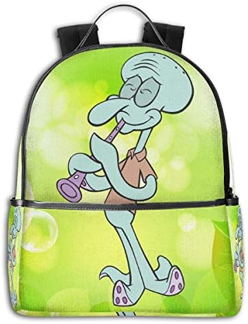 PSnsnX Squidward Tentacles Spongebob Classic Backpack Bookbag Lightweight School Bag Travel Computer Bag for Mens & Women