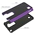 LG Stylo 2 Case, LG Stylo 2 V Case, OEAGO [Drop Protection] [Shock Proof] - Hybrid Dual Layer Rubber Plastic Impact Defender Hard Case Cover Shell for LG Stylo 2 / LG Stylo 2 V/LG Stylus 2 - Purple