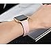 bayite Leather Bands with Frame for Fitbit Blaze Genuine Leather Straps Replacement for Fitbit Blaze Smart Fitness Watch Women Men Pink