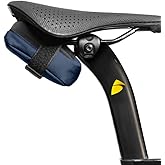 ALMSTHRE Compact Bike Saddle Bag – Cosmic Blue (Small) | 0.3L Bike Seat Bag (3" x 4.25" x 1.25") | Water-Resistant Ripstop, Waterproof Zipper, Internal Pocket | Durable Under Seat Storage