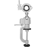 36mm-43mm 360 Degree Table Bench Clamp Vise Electric Drill Rack Support Electric Drill Stand Holder Multifunctional Bracket For Electric Drill, Grinder,Rotary Tool,Hobby and Jewelry Ma(A Type：36-43mm)