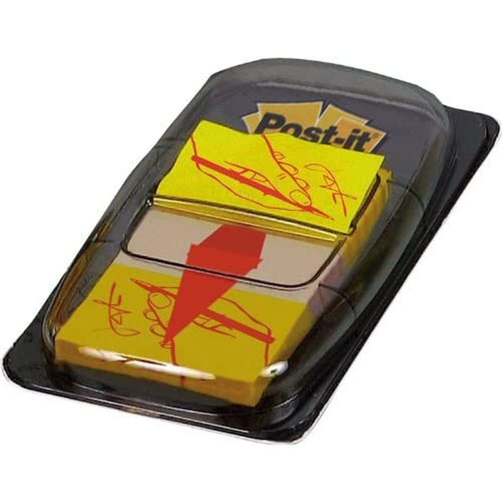 Post-It ® 680–31 Pack of 12, Index Signature Symbol Tabs 25.4 MM x 43.2 MM in Yellow