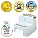 Dual Height 2 Step Stool for Toddlers and Kids (Mom's Choice Award Winner) (1-Pack, Beige)