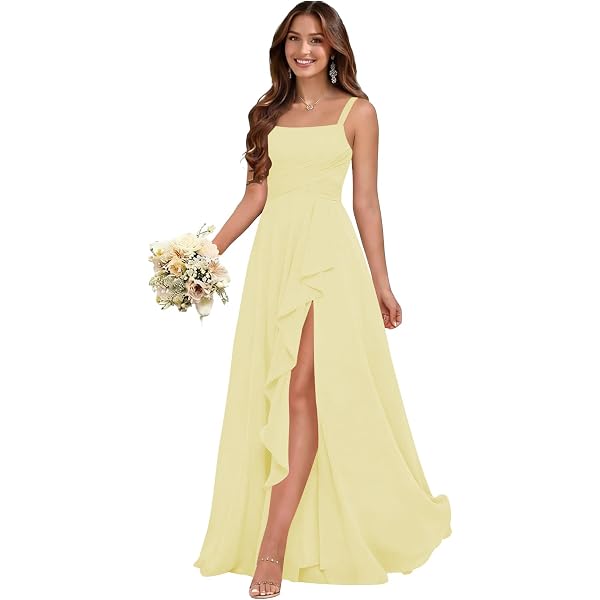 dessy yellow bridesmaid dresses Yellow Strapless Bridesmaid Dresses