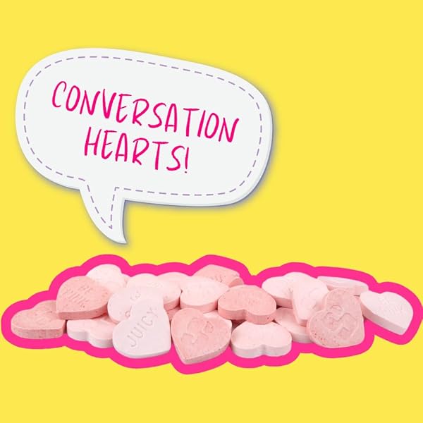 STARBURSTS CONVERSATION HEARTS, CLASSIC VALENTINE’S DAY CANDY, .88 OUNCES EACH (PACK OF 4)