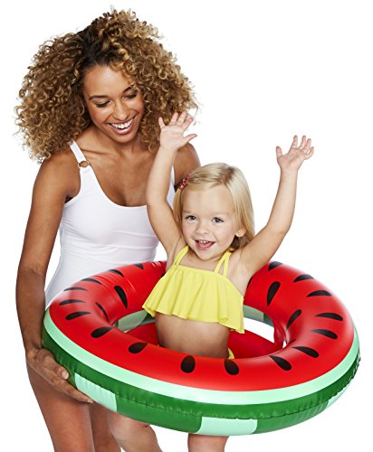 BigMouth Inc Lil' Water Float - Pool Float for Infants and Kids Ages 1-3, Perfect for Beginner Swimmers, Easy to Inflate and Durable (One-in-a-Melon Watermelon)