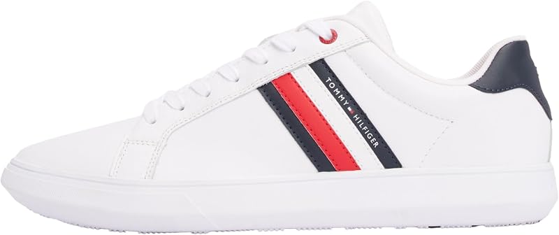 Herren Cupsole Sneaker Essential Leather Low Top, Weiß (White), 42 — Foto 1 von 8