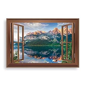 Framed Canvas Wall Art for Living Room, Bedroom Mountain View Canvas Prints for Home Decoration Ready to Hang - 16x24 inches
