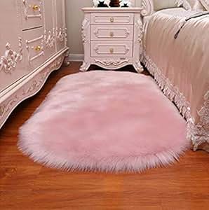 Amazon.com: Faux Fur Rug Shag Fuzzy Fluffy Sheepskin Rug ...