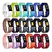 Fundro Replacement Bands Compatible with Fitbit Charge 2, Classic & Special Edition Adjustable Sport Wristbands Small Large 18-Pack (18-Pack, Small (5.5