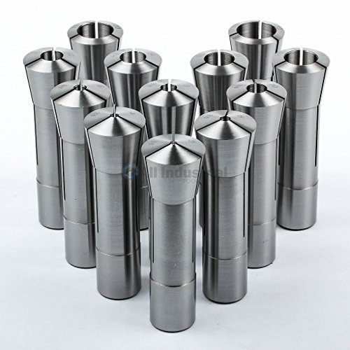 12 Pc R8 Collet Set Metric 3mm to 22 mm High Precision for Bridgeport 12 Piece