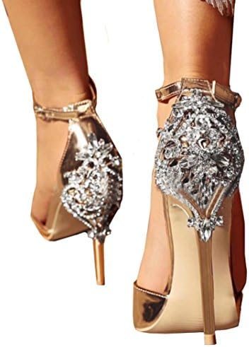 HIRIRI Women Summer Fashion Luxury Diamond High Heel Sandals Party Wedding Heels Hot Sale