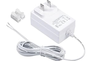 24 Volt Doorbell Transformer 110V/120V AC to DC 24V Adapter Compatible with LED Strip Lights