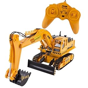 Big-Daddy Full Functional Excavator, Electric Rc Remote Control Construction Tractor Toy (with Lights and Sounds)Indoor & Outdoor Play Activity