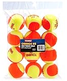 Tourna Low Compression Quickstart Tennis Balls for 60-Feet Court (Pack of 12)