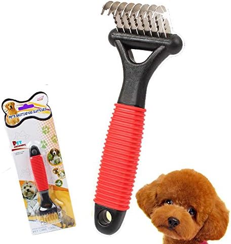 Amazon 5 stars Amzon 5 Stars Dematting Comb and Pet Groomer Rake Brush for Dogs and Cats,Gently Remove Dead, Matted or Knotted Hair