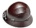 HDPE- Hydro Dipped Red/Silver {FG} Full Brim Hard Hat With Fas-Trac Suspension {Top Impact}