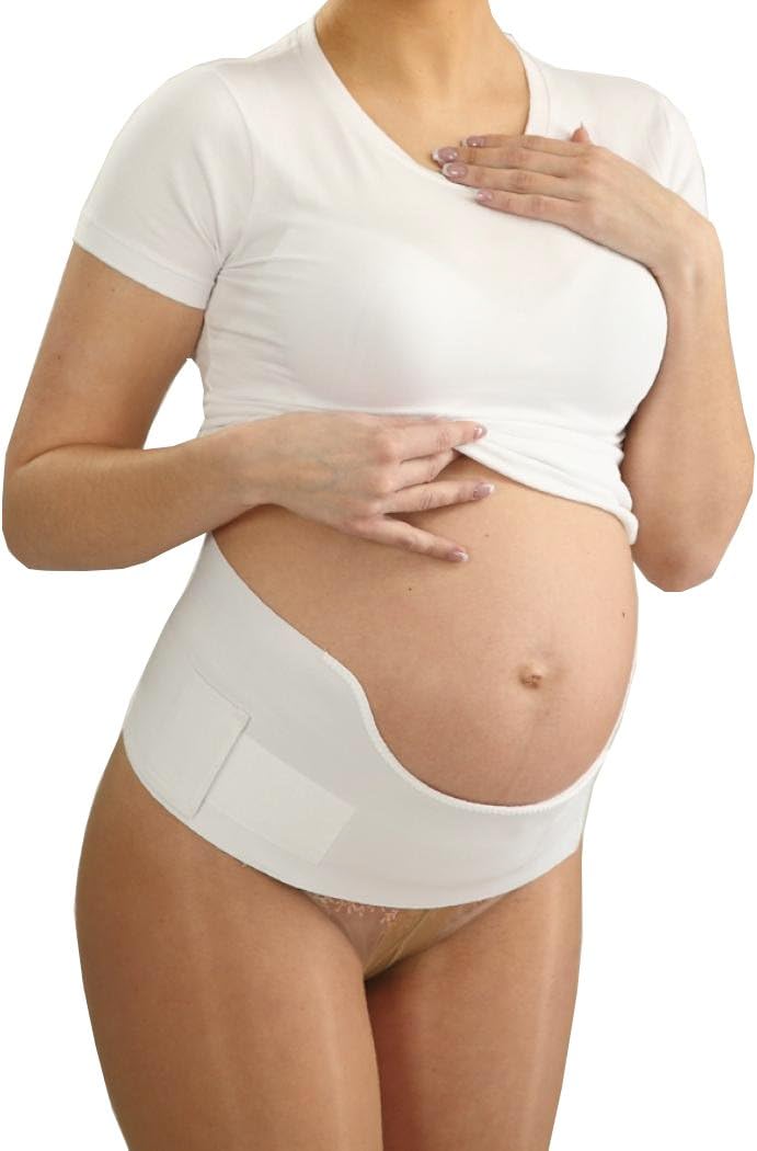 Tonus ElastTonus "Gerda" Comfort Elastic 6" Pregnancy Belt - M/XL, White