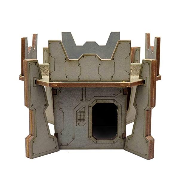 War World Gaming Industry of War Feuerstellung Turm - 28mm Sci-Fi Wargaming Tabletop Spiele Gelände Modellbau Modell… – Bild 7